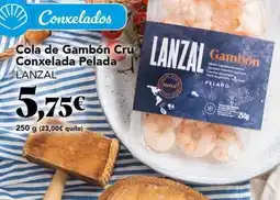 Gadis Lanzal - cola de gambon cru conxelada pelada oferta
