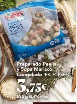 Gadis Ifa eliges - preparado paella y sopa marisco congelado oferta
