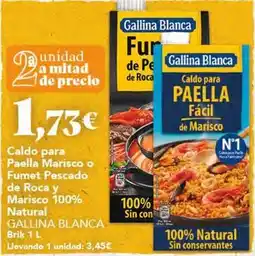 Gadis Gallina blanca - caldo para paella marisco o fumet pescado de roca y marisco 100% natural oferta