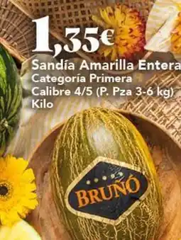 Gadis Primor - sandía amarilla entera oferta