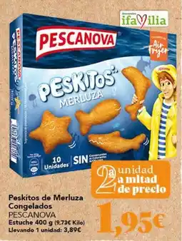 Gadis Pescanova - peskitos de merluza congelados oferta
