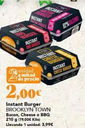 Brooklyn town - instant burger bacon, cheese o bbq