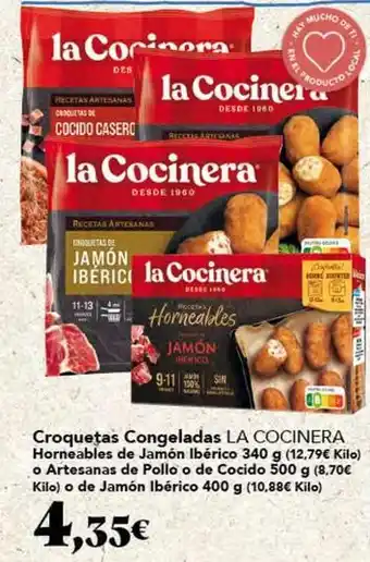 Gadis La cocinera - croquetas congeladas horneables de jamón ibérico oferta
