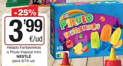 SPAR Fragadis Nestlé - helado fantasmikos o pirulo tropical mini oferta