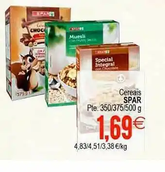 Plenus Supermercados Cereais Spar oferta