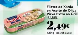 Gadis Isabel - filetes de xarda en aceite de oliva virxe extra ao grill oferta