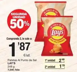 SPAR Fragadis Lay's - patatas al punto de sal oferta