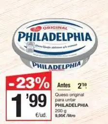 SPAR Fragadis Philadelphia - queso original para untar oferta