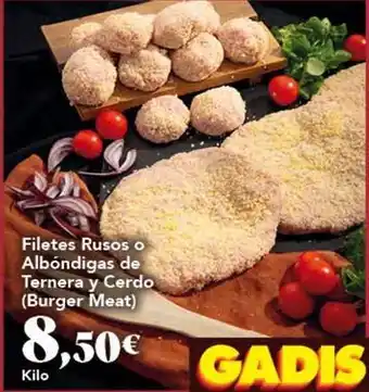Gadis Filetes rusos o albóndigas de ternera y cerdo oferta