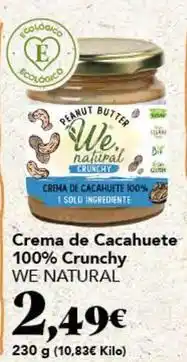 Gadis Naturals - crema de cacahuete 100% crunchy oferta