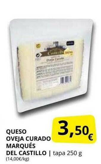 Supermercados MAS Queso Oveja Curado Marqués Del Castillo oferta