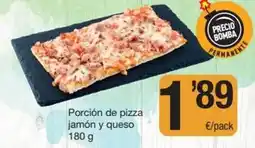 SPAR Fragadis Porción de pizza jamon y queso oferta