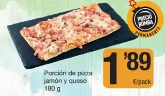 SPAR Fragadis Porción de pizza jamon y queso oferta