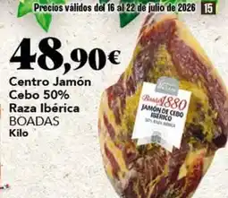 Gadis Boadas - centro jamón cebo 50% raza ibérica oferta