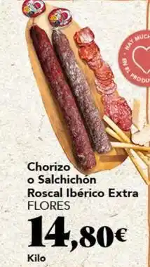 Gadis Chorizo o salchichon roscal iberico extra oferta