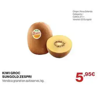 Zespri - kiwi groc sungold