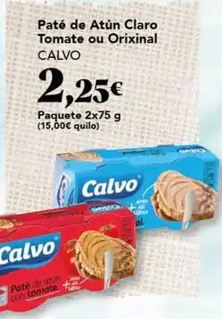 Gadis Calvo - pate de atun claro tomate ou original oferta