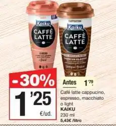 SPAR Fragadis Kaiku - cafe latte cappuccino oferta
