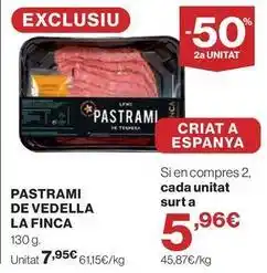 La finca - pastrami de vedella