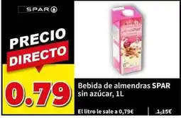 SPAR Spar - bebida de almendras sin azucar oferta