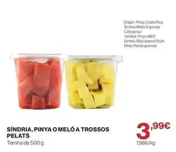 El Corte Inglés Origen - síndria, pinya o meló a trossos pelats oferta