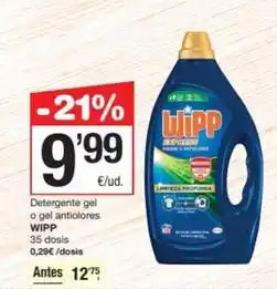 SPAR Fragadis Wipp - detergente gel o gel antiolores oferta