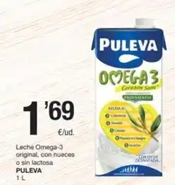 SPAR Fragadis Puleva - leche omega-3 original, con nueces o sin lactosa oferta