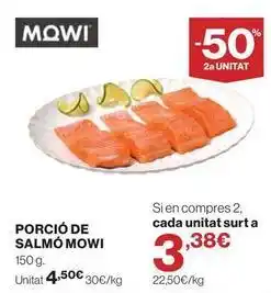 El Corte Inglés Porcio de salmo oferta