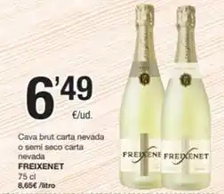 SPAR Fragadis Freixenet - cava brut carta nevada o semi seco carta nevada oferta