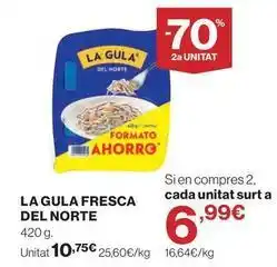 El Corte Inglés La gula del norte - la gula fresca oferta
