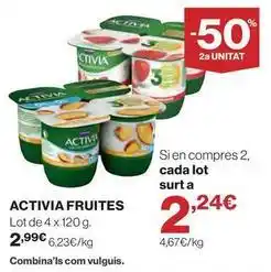 El Corte Inglés Activia - fruites oferta