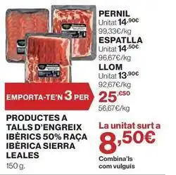 El Corte Inglés Pernil oferta