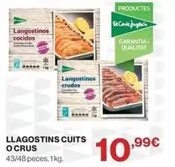 El Corte Inglés Langostinos cocidos o crus oferta