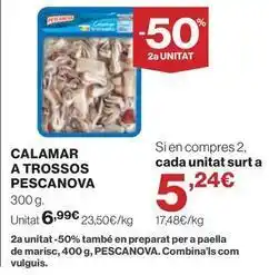 El Corte Inglés Pescanova - calamar a trossos oferta