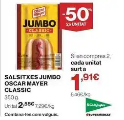 El Corte Inglés Oscar mayer - salsitxes jumbo classic oferta