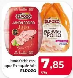 Spar Tenerife Elpozo - jamon cocido en su jugo o pechuga de pollo oferta