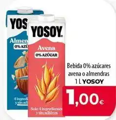 Spar Tenerife Yosoy - bebida 0% azucares avena o almendras oferta