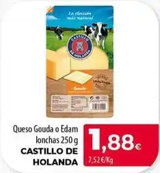 Spar Tenerife Castillo de holanda - queso gouda o edam lonchas oferta
