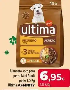Spar Tenerife Affinity - alimento seco para perro mini adult pollo oferta
