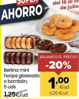 Autoservicios Familia Berlina mini hoops glaseada o bombon oferta
