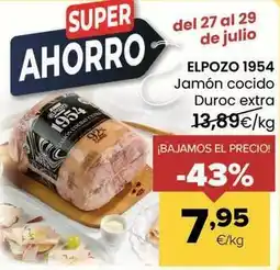 Autoservicios Familia Elpozo 1954 - jamon cocido duroc extra oferta