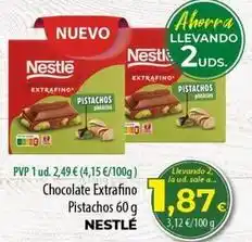 Spar Tenerife Nestlé - chocolate extrafino pistachos oferta