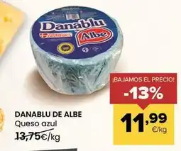 Autoservicios Familia Danablu de albe - queso azul oferta