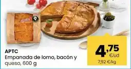 Autoservicios Familia Aptc - empanada de lomo, bacon y queso oferta