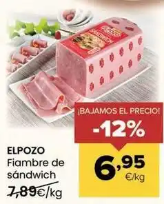 Autoservicios Familia Elpozo - fiambre de sandwich oferta