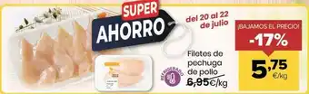 Autoservicios Familia Filetes de pechuga de pollo oferta