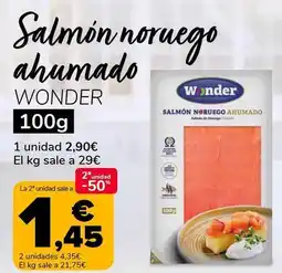 Supeco Wonders - salmon noruego ahumado oferta