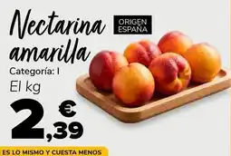 Supeco Nectarina amarilla oferta