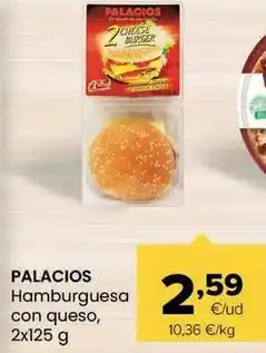 Autoservicios Familia Palacios - hamburguesa con queso oferta