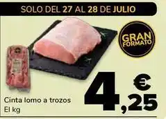 Supeco Cinta lomo a trozos oferta